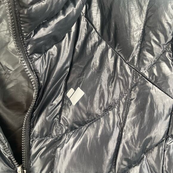 OBERMEYER Down Jacket Womens Size Small Coat Puffy Puffer Black Winter Light - Picture 10 of 16